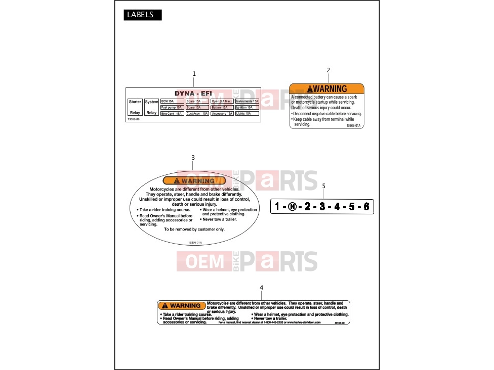Harley-Davidson 2011 DYNA DYNA SUPER GLIDE CUSTOM  - FXDC LABELS