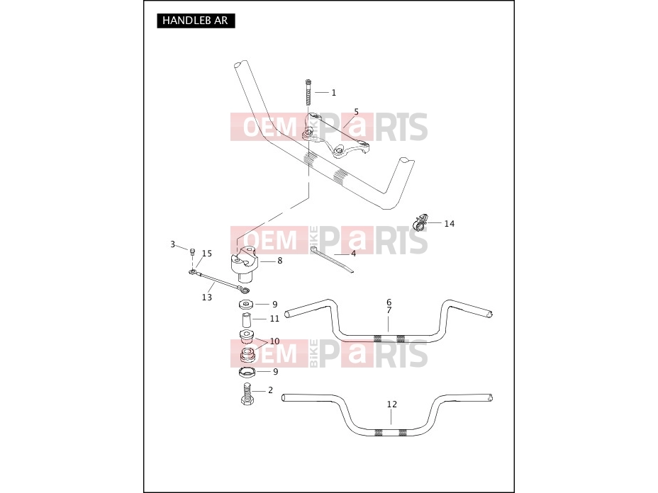 Harley-Davidson 2010 TOURING ELECTRA GLIDE CLASSIC  - FLHTC HANDLEBAR