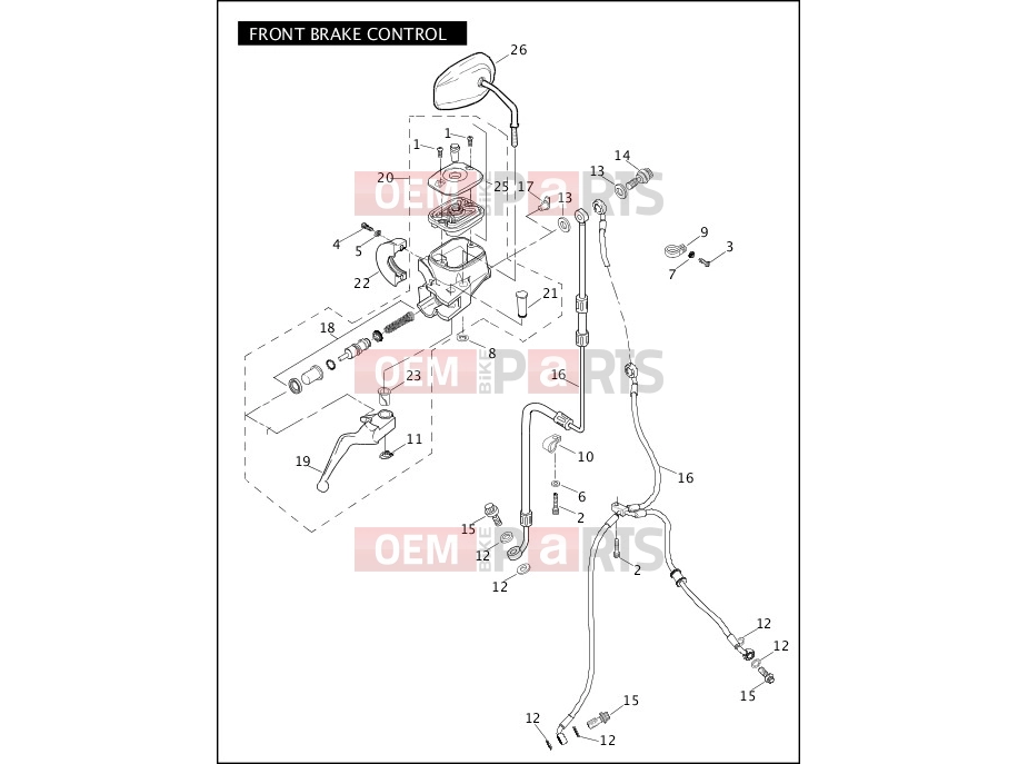 Harley-Davidson 2009 DYNA DYNA SUPER GLIDE  - FXD FRONT BRAKE CONTROL