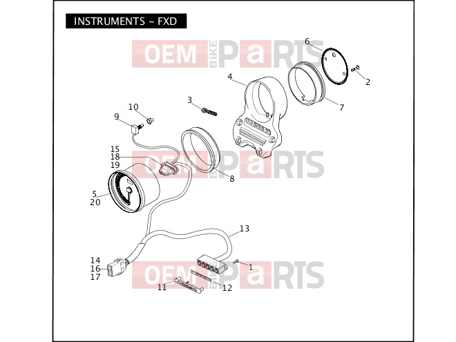 Harley-Davidson 2008 DYNA DYNA SUPER GLIDE  - FXD INSTRUMENTS - FXD