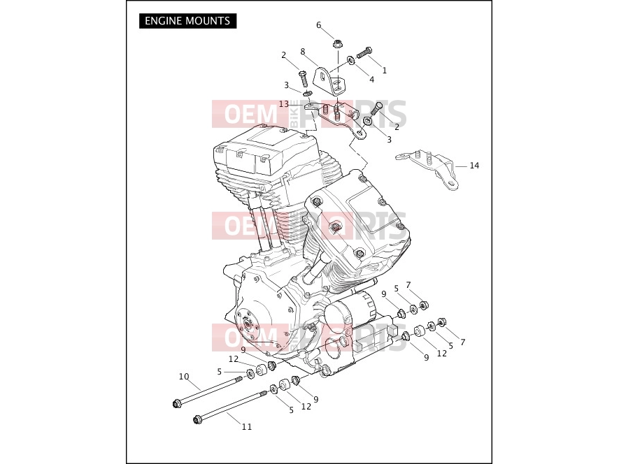 Harley-Davidson 2008 SOFTAIL SOFTAIL STANDARD  - FXST ENGINE MOUNTS