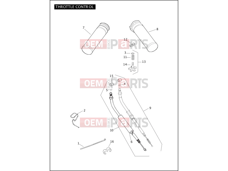 Harley-Davidson 2008 SOFTAIL SOFTAIL CUSTOM  - FXSTC THROTTLE CONTROL
