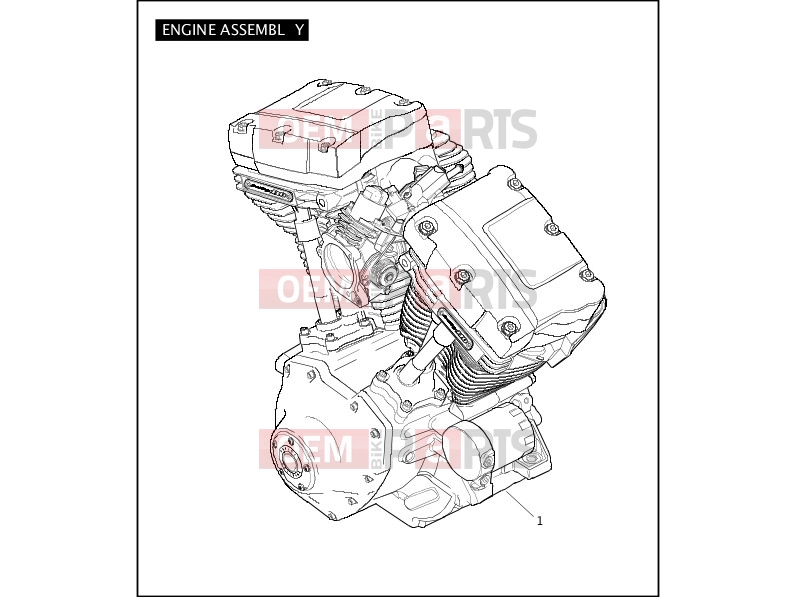 Harley-Davidson 2007 CVO/CUSTOM CVO DYNA  - FXDSE ENGINE ASSEMBLY