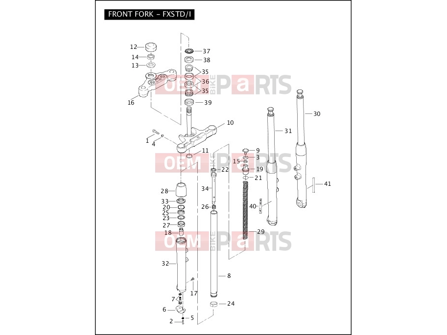Harley-Davidson 2005 SOFTAIL FAT BOY  - FLSTF FRONT FORK - FXSTD/I
