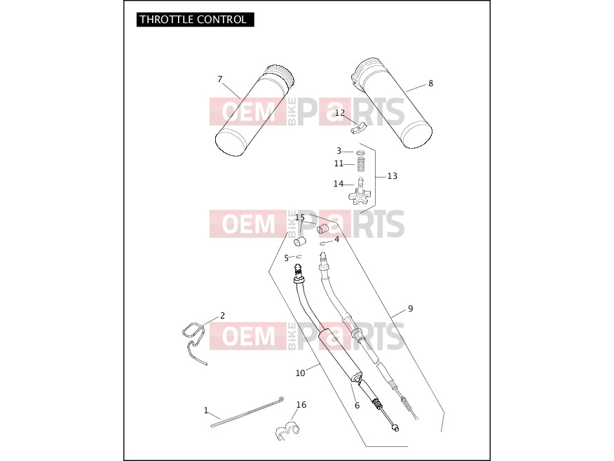 Harley-Davidson 2005 SOFTAIL SOFTAIL DEUCE  - FXSTD THROTTLE CONTROL