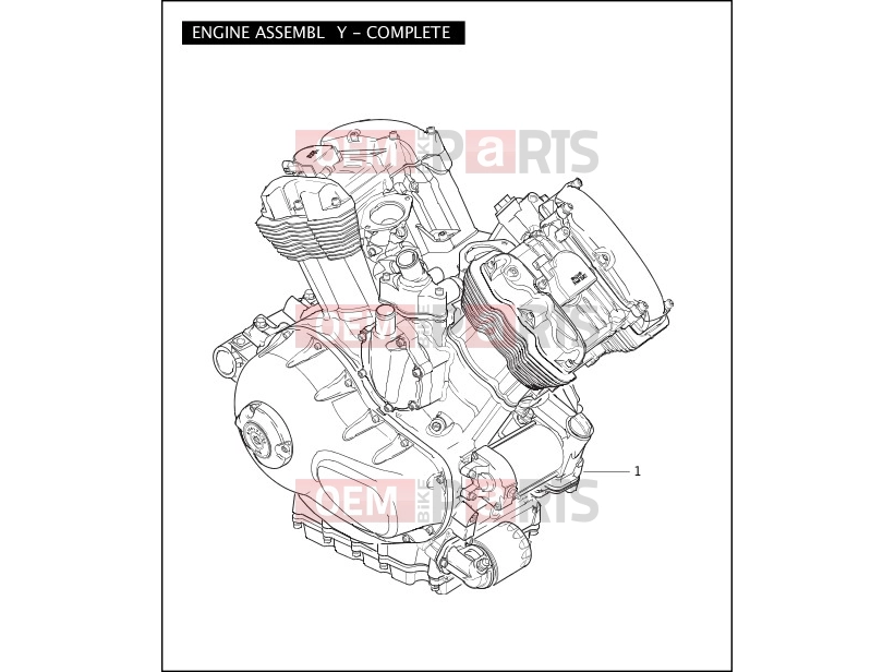 Harley-Davidson 2005 VRSC VRSCA V-ROD  - VRSCA ENGINE ASSEMBLY