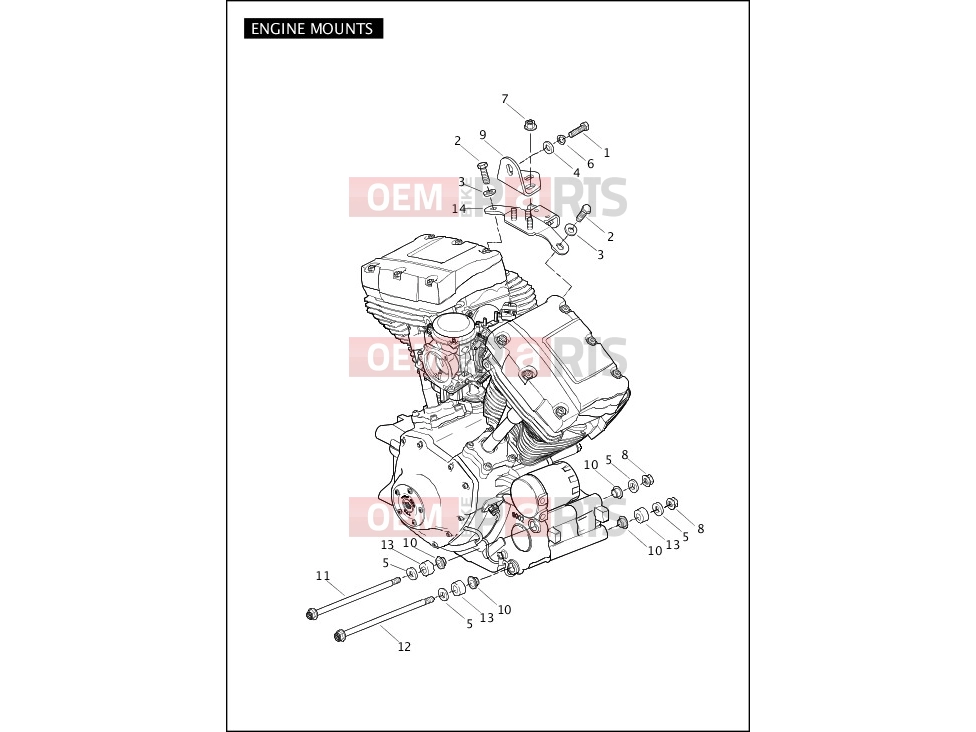 Harley-Davidson 2004 SOFTAIL SOFTAIL STANDARD  - FXSTI ENGINE MOUNTS