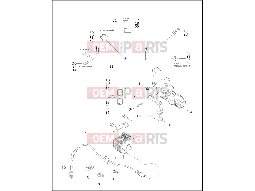 Harley-Davidson 2003 SIDECAR FLHTC SIDECAR  - SIDECAR FOR FLHTC IGNITION MODULE & COIL