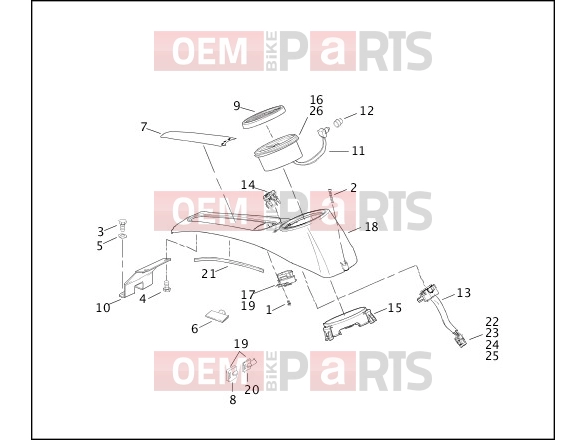 Harley-Davidson 2003 SOFTAIL NIGHT TRAIN  - FXSTB INSTRUMENTS - FXSTD/I