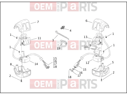Harley-Davidson 2003 SOFTAIL SOFTAIL DEUCE  - FXSTD HANDLEBAR SWITCHES
