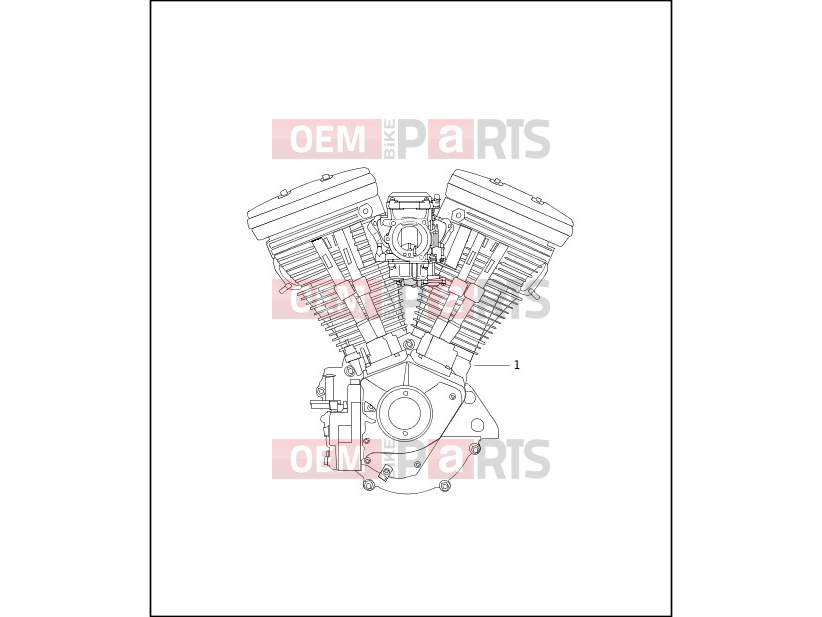 Harley-Davidson 1999 SOFTAIL SOFTAIL STANDARD  - FXST ENGINE ASSEMBLY - COMPLETE
