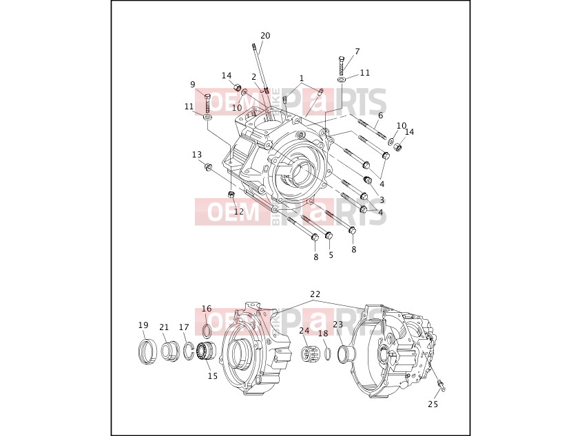 Harley-Davidson 1999 SOFTAIL NIGHT TRAIN  - FXSTB CRANKCASE