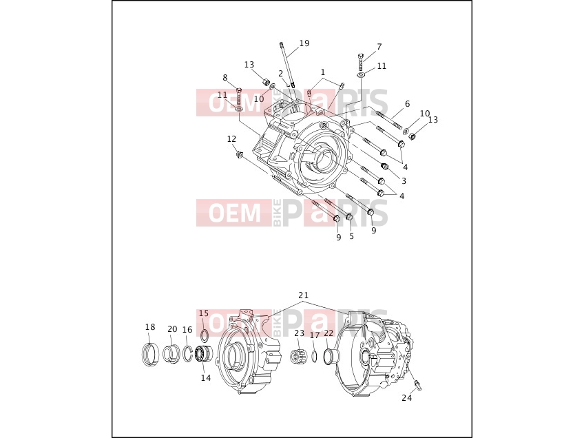 Harley-Davidson 1997 DYNA DYNA SUPER GLIDE  - FXD CRANKCASE
