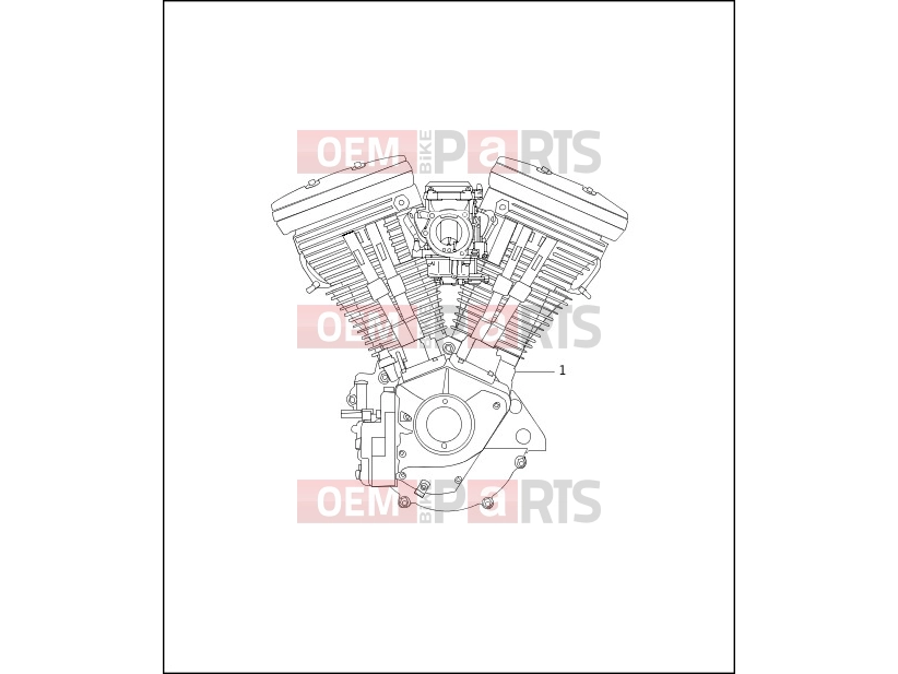 Harley-Davidson 1997 SOFTAIL FAT BOY  - FLSTF ENGINE ASSEMBLY - COMPLETE