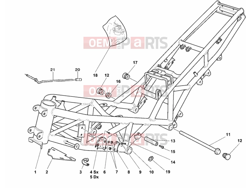 DUCATI 2000 Sporttouring ST4 FRAME » FRAME