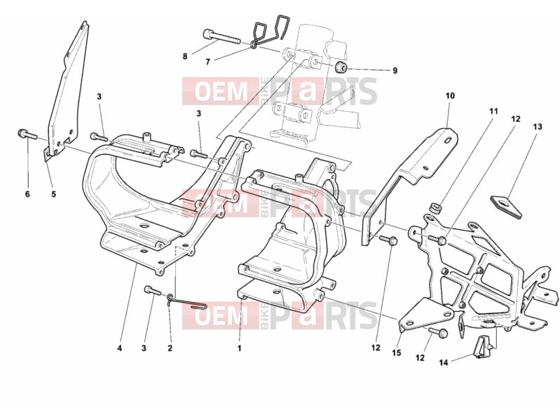 DUCATI 2000 Sporttouring ST4 BRACKET, HEADLIGHT » LIGHTING SYSTEM