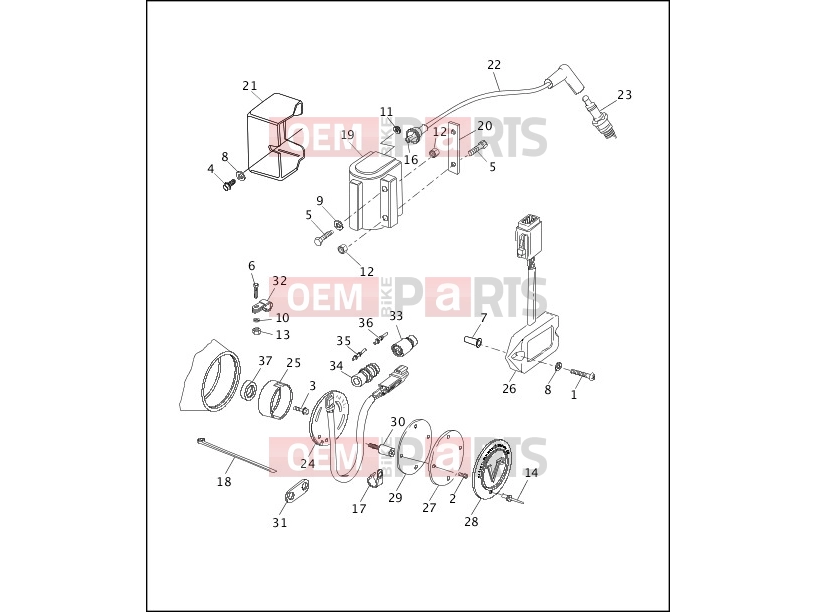 Harley-Davidson 1993 SOFTAIL FAT BOY  - FLSTF ELECTRONIC IGNITION SYSTEM