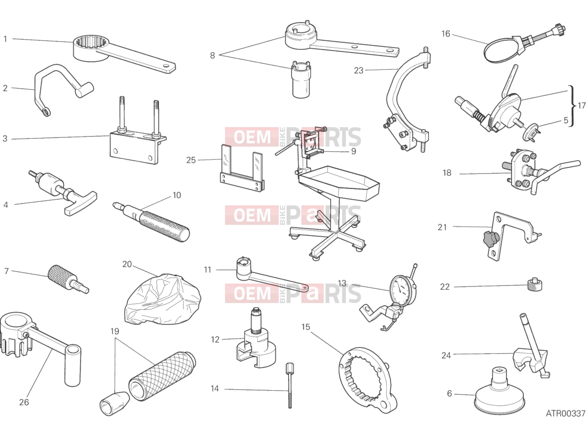 DUCATI 2016 Scrambler Icon WORKSHOP SERVICE TOOLS, ENGINE