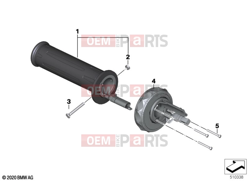32 | Grip left / Multi-Controller | Grip left / Multi-Controller - BMW Motorrad C 400 X (0C09, 0C19) 2020