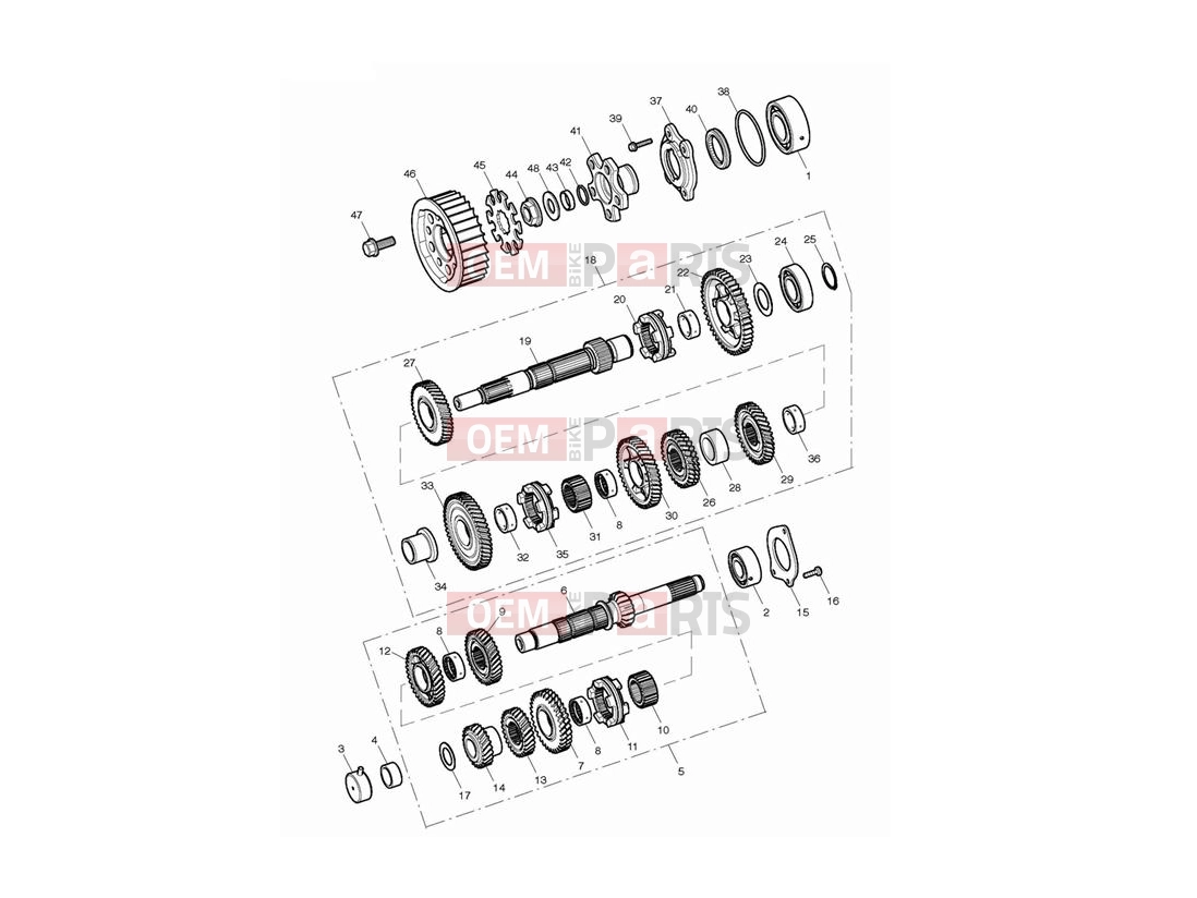 Triumph 2013 THUNDERBIRD Transmission
