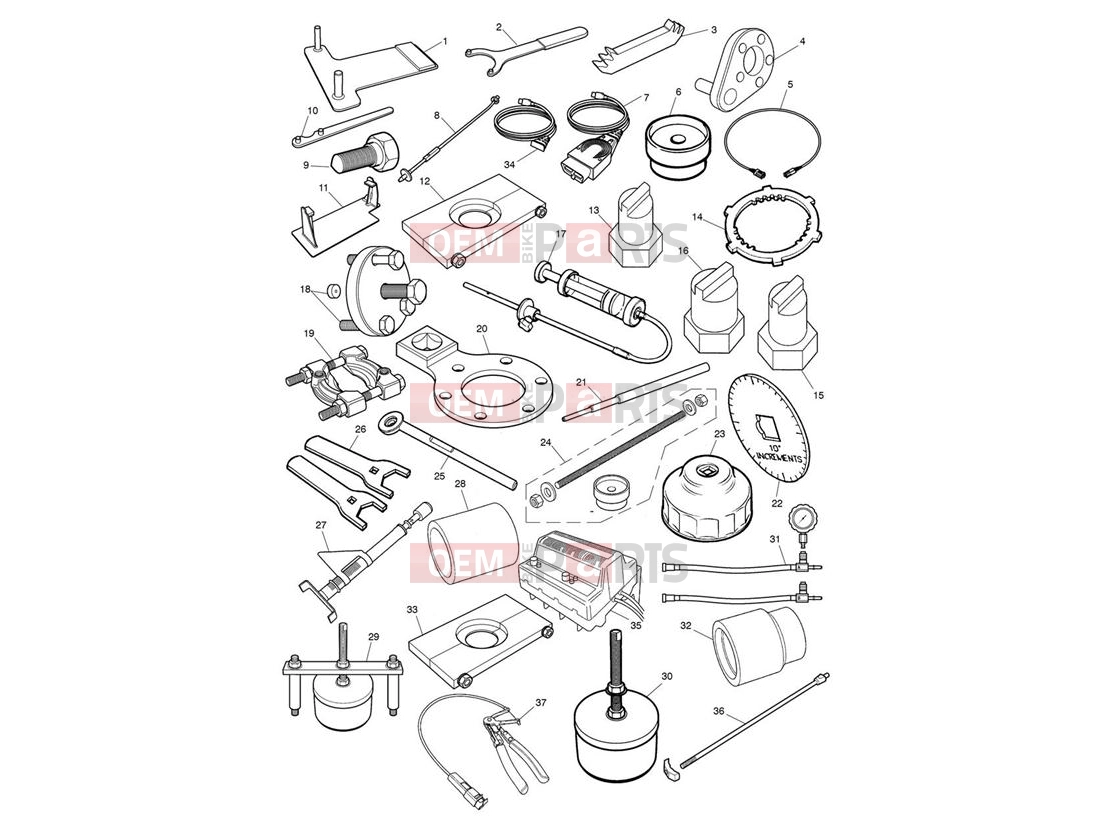 Triumph 2013 THUNDERBIRD Service Tools