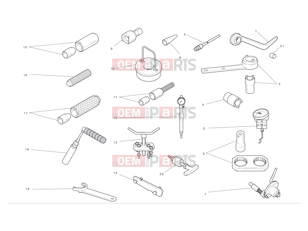 DUCATI 2012 Diavel Chromo Workshop service tools 1