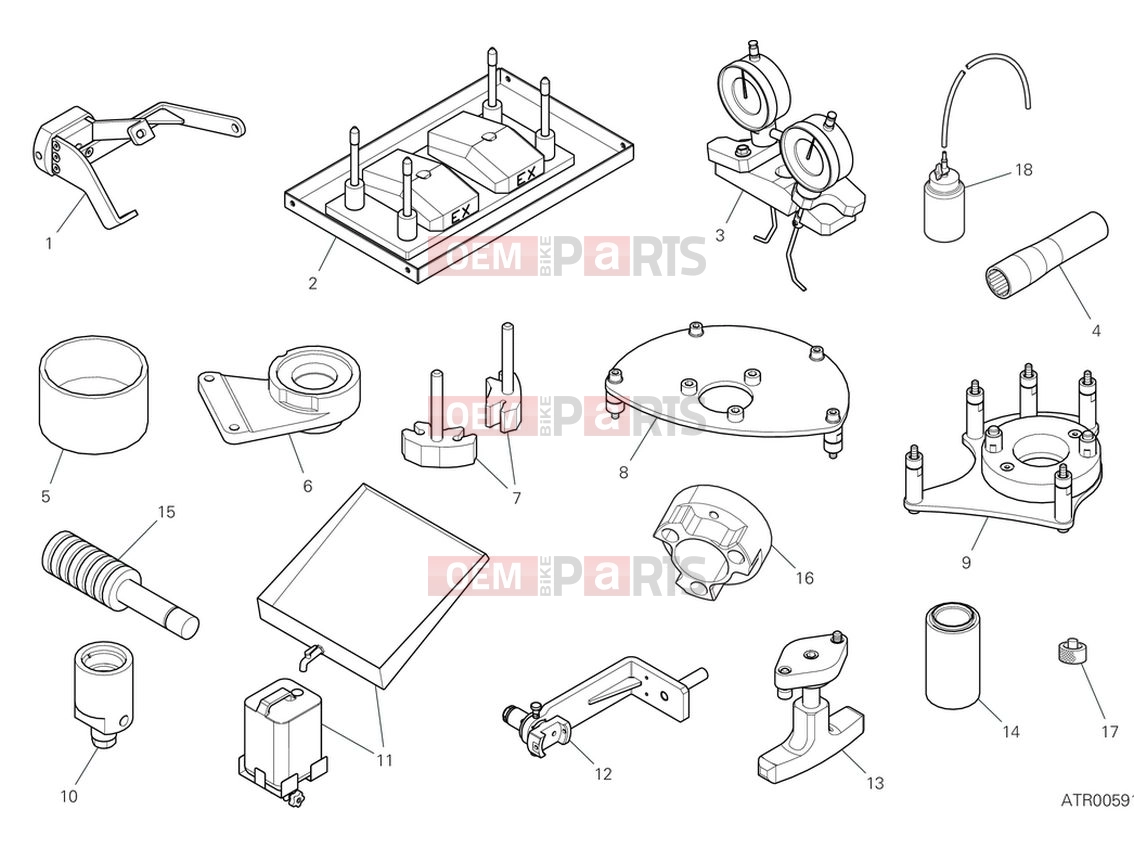 DUCATI 2024 Panigale V4 S Workshop service tools (engine 1)