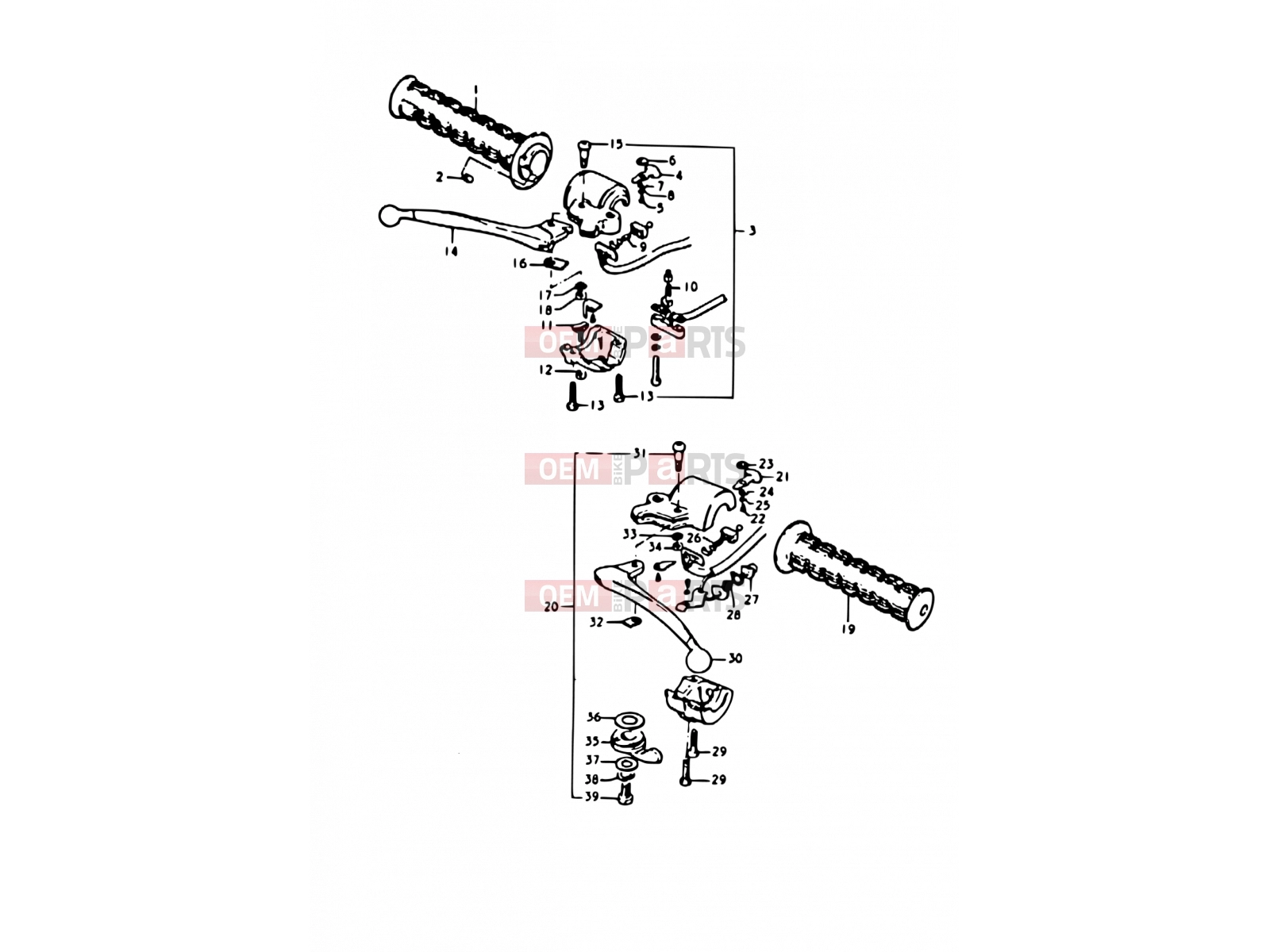 SUZUKI A100 K (1989) 40 - HANDLE SWITCH