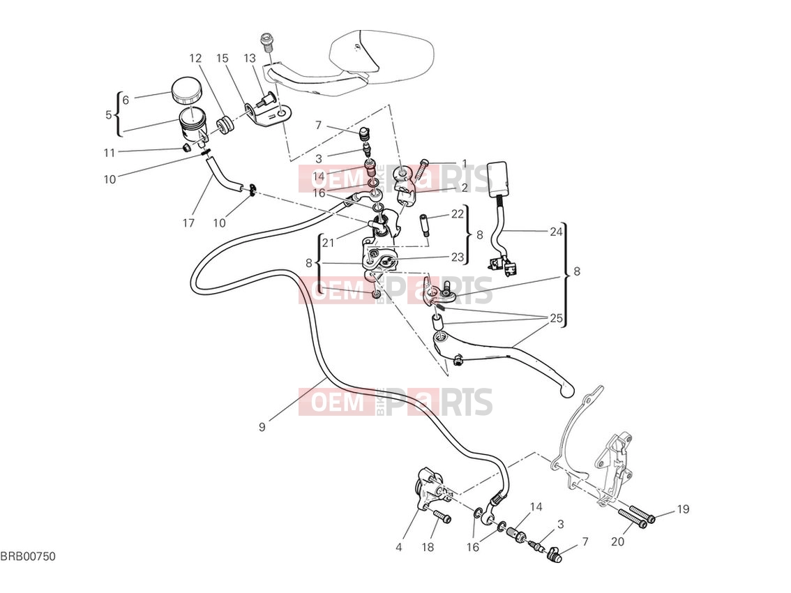 DUCATI 2024 Multistrada V4 RS Clutch pump