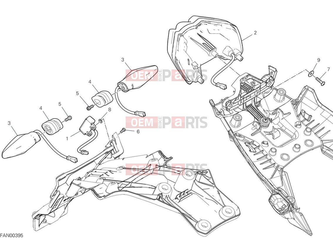 DUCATI 2024 Multistrada V4 RS Taillight