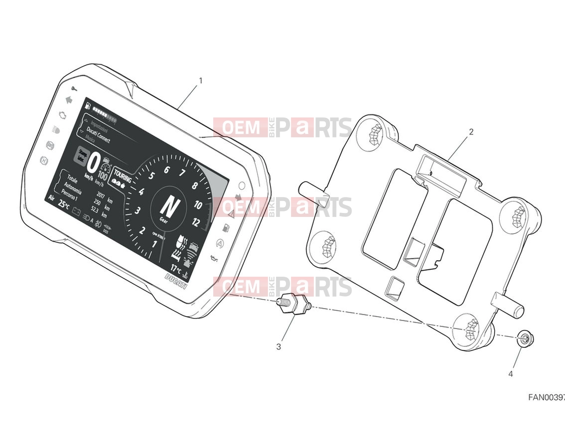 DUCATI 2024 Multistrada V4 RS Instrument panel