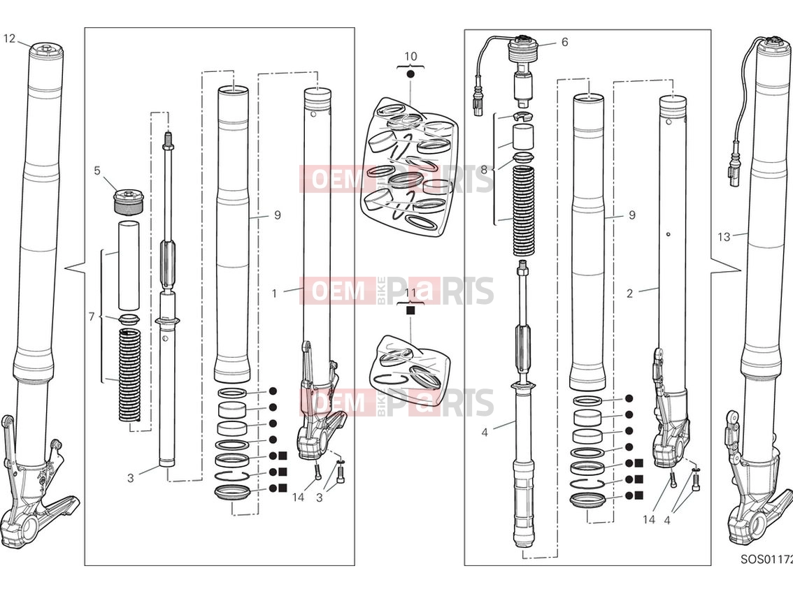 DUCATI 2024 Multistrada V4 S Front fork