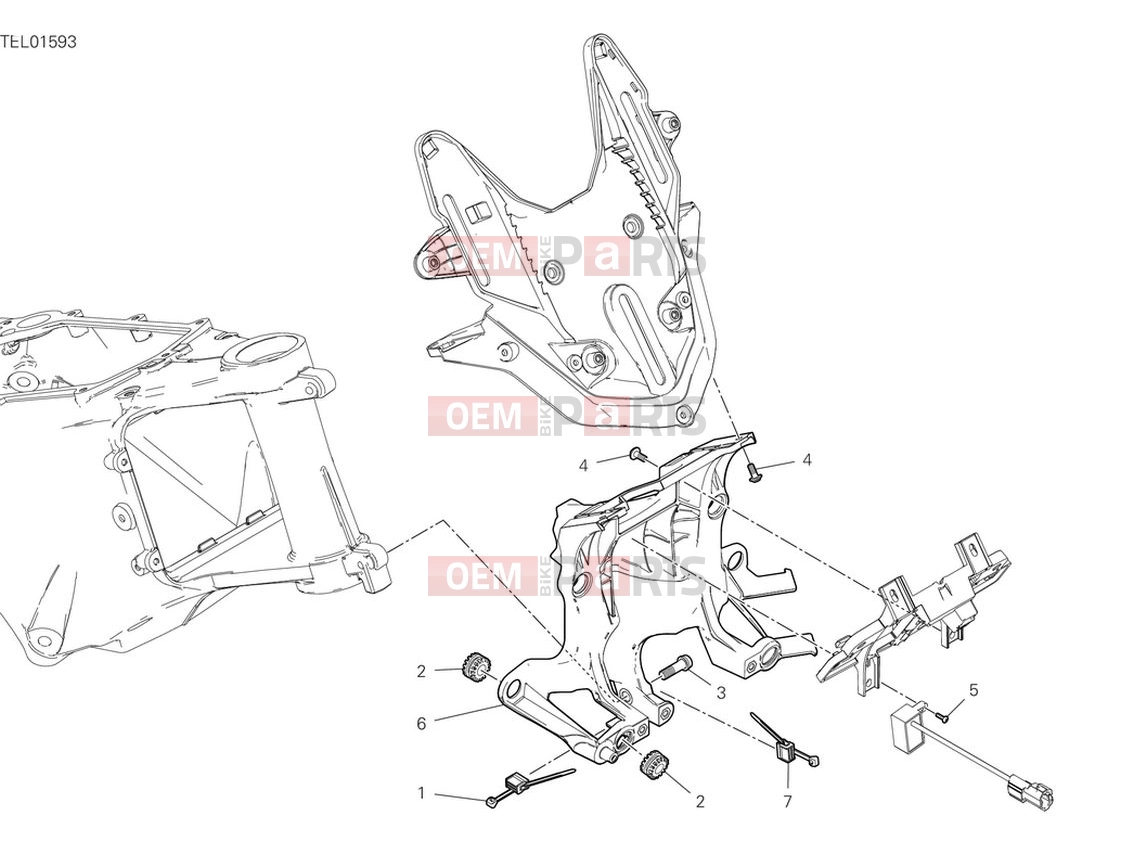 Front subframe - Ducati Multistrada V4 S 2024