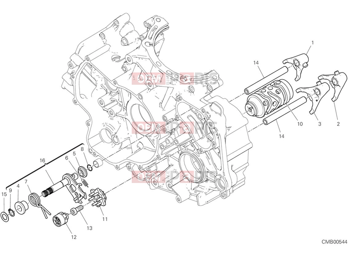 DUCATI 2024 Panigale V2 Shift cam & fork