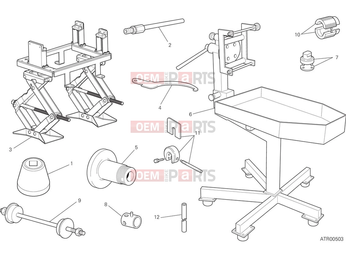 DUCATI 2024 Hypermotard 950 RVE Workshop service tools (frame)