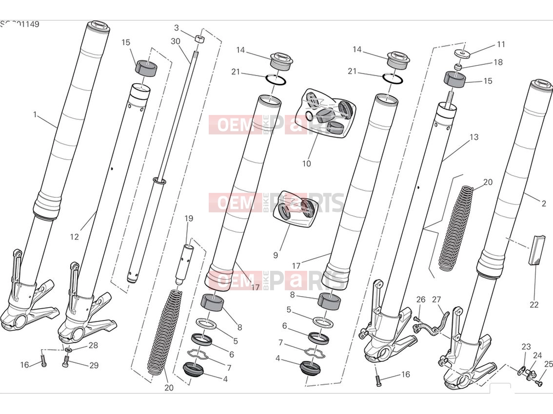 DUCATI 2024 Monster Front fork