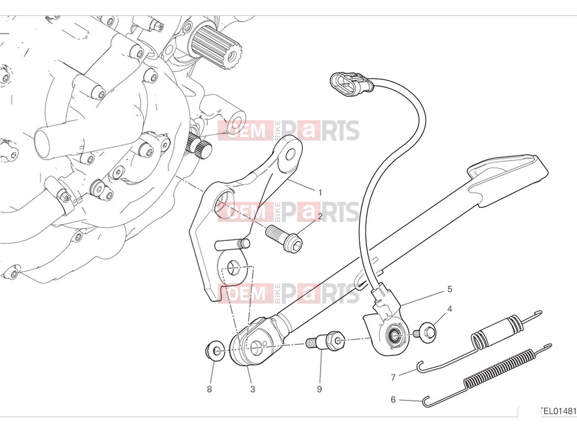 Side stand - Ducati Monster Plus 2024