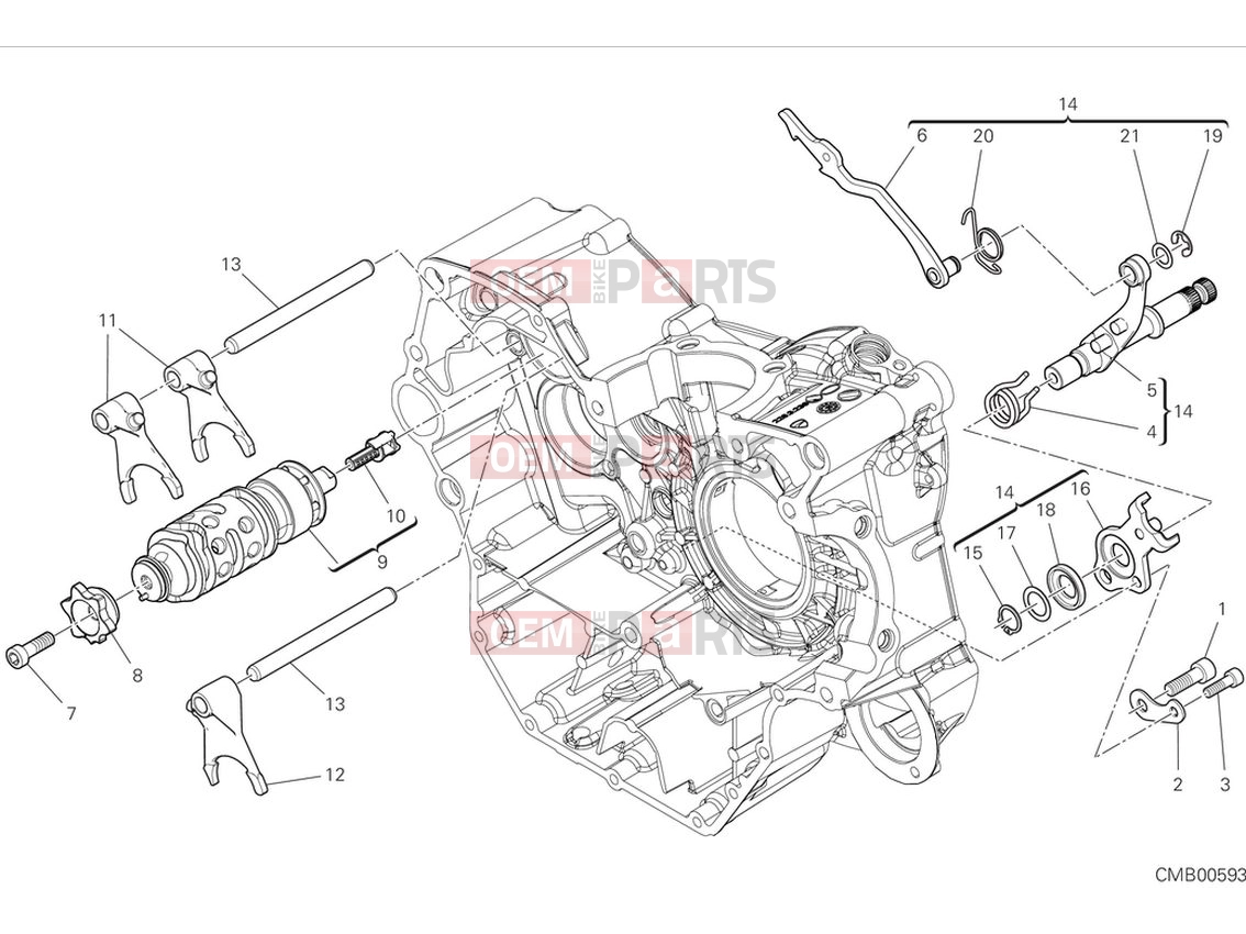 DUCATI 2024 Scrambler Full Throttle Shift cam & fork