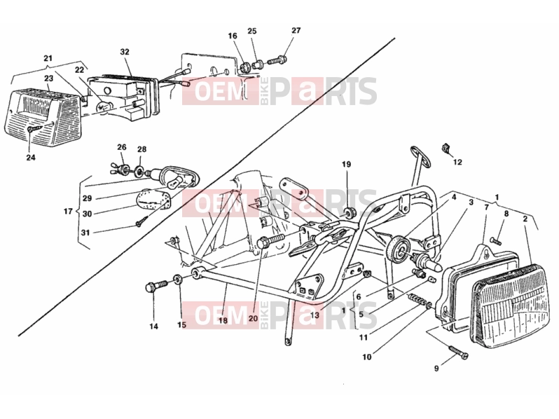 DUCATI 1998 900 SS Final Ed. HEADLIGHT » LIGHTING SYSTEM