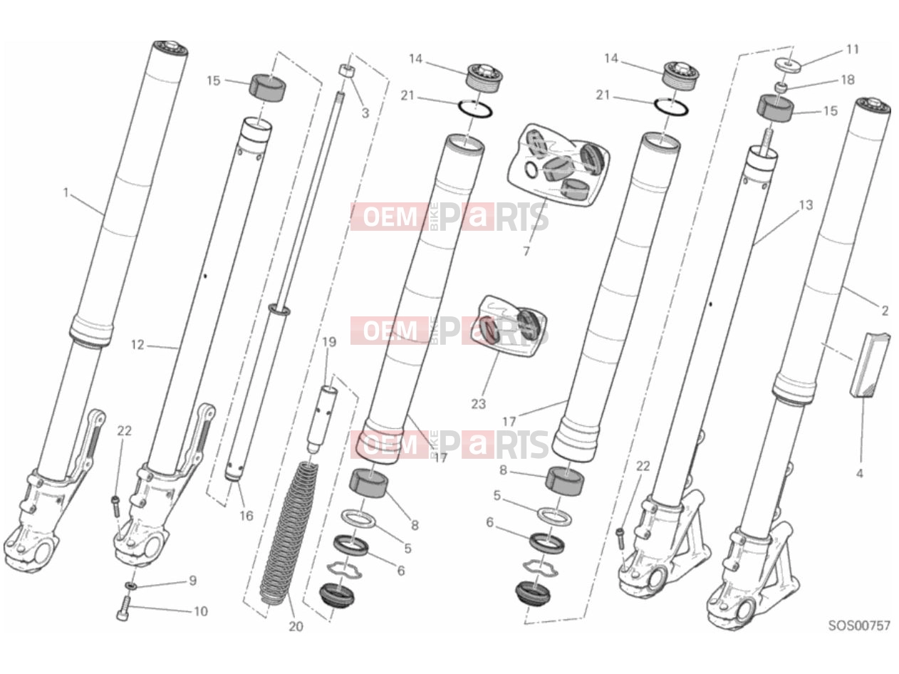 DUCATI 2018 Scrambler Full Throttle FRONT FORK