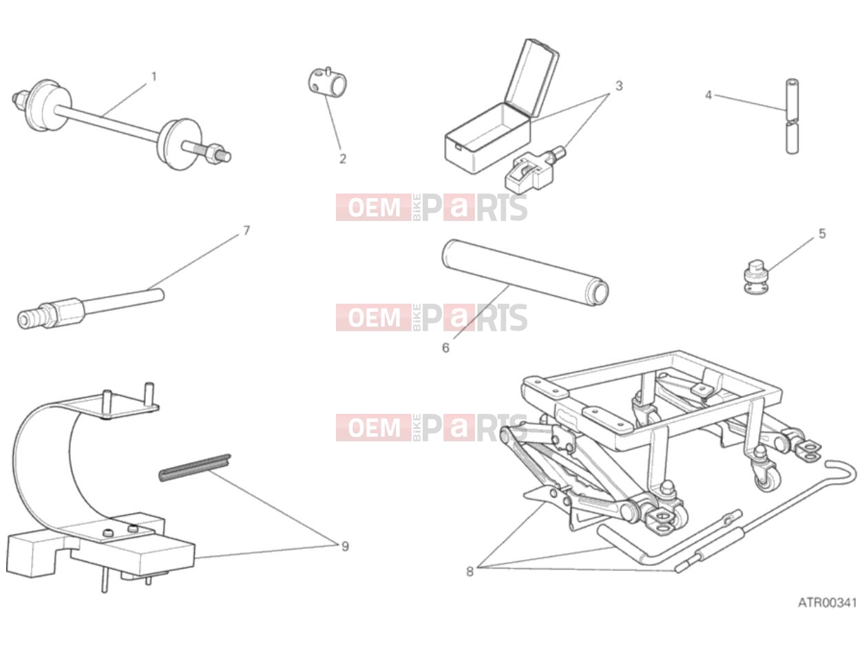 DUCATI 2018 Scrambler Icon WORKSHOP SERVICE TOOLS, FRAME