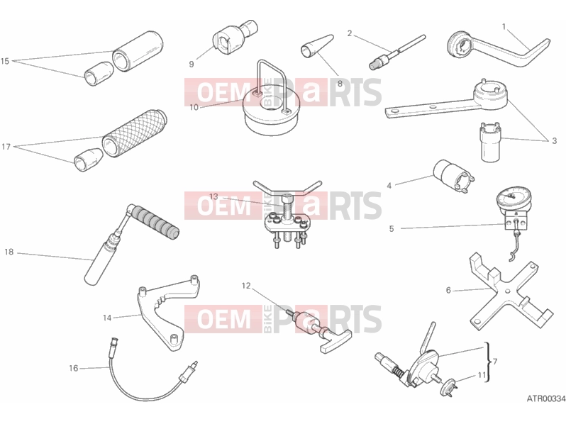 WORKSHOP SERVICE TOOLS 2 - Ducati Multistrada 1200 S Touring 2017