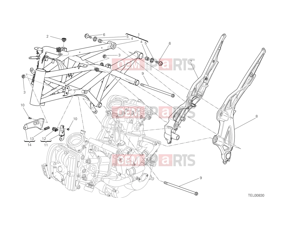 DUCATI 2014 Diavel FRAME
