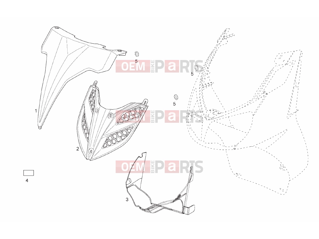 derbi Rambla 125-250 Tables » Front shield
