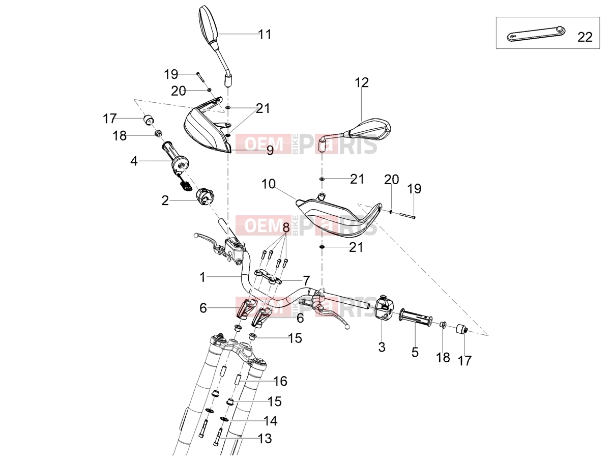 Handlebar - Controls » Handlebar - Controls - Motoguzzi V85 TT E5+ (EU) 2024