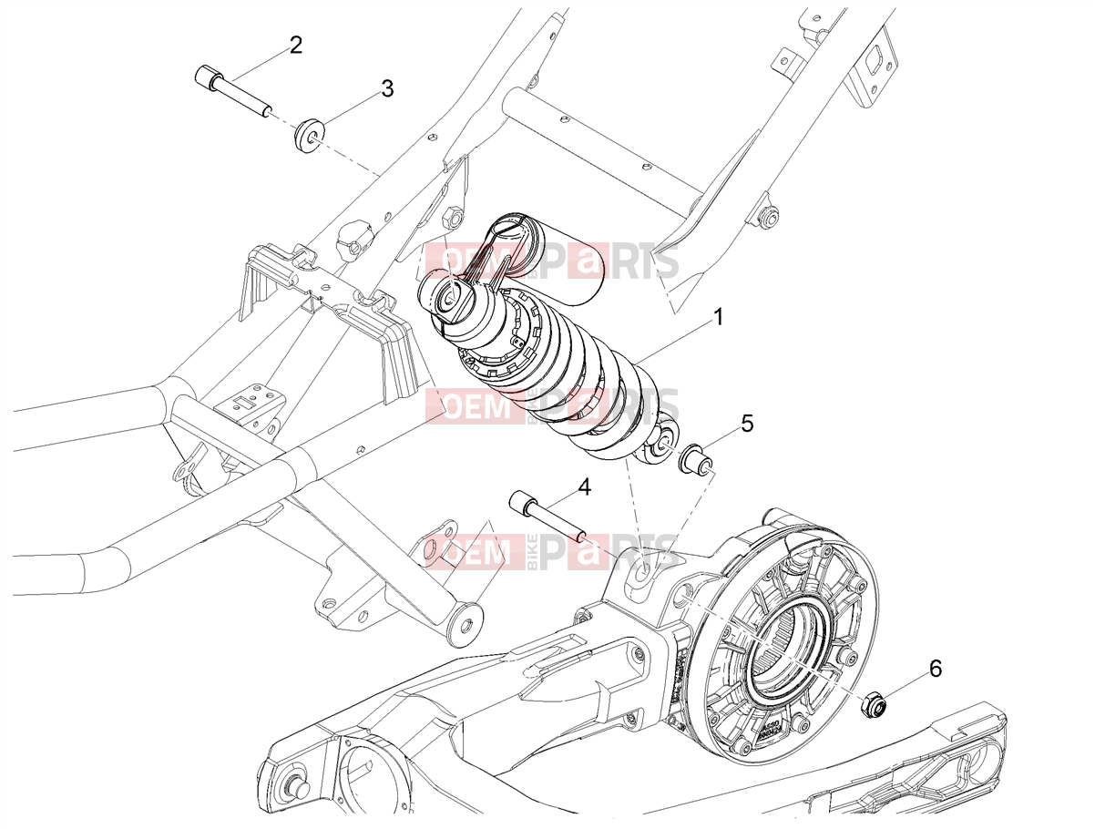 MOTOGUZZI V85 TT Strada E5+ (EU) Suspensions » Shock absorber