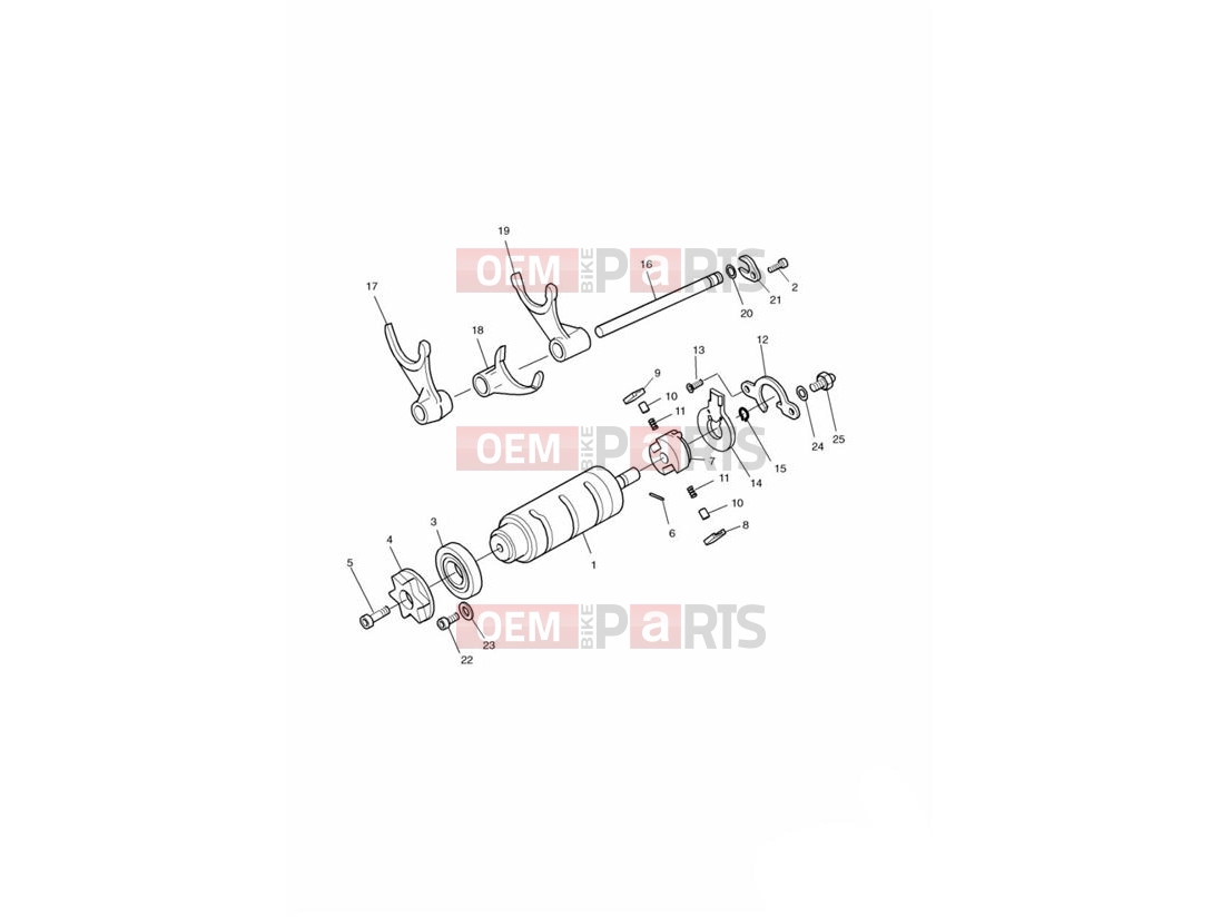 Triumph 2002 THUNDERBIRD Gear Selector Drum
