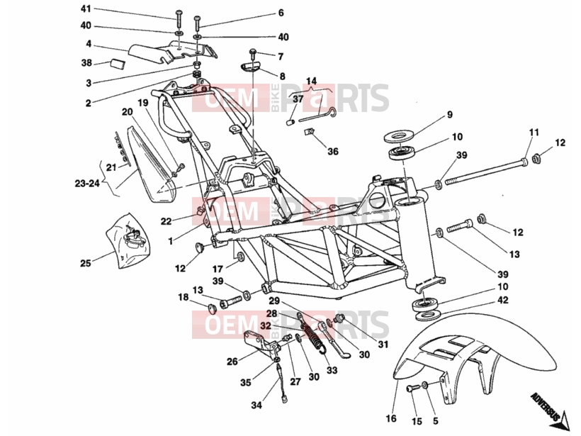 DUCATI 1997 Monster 600 FRAME » FRAME