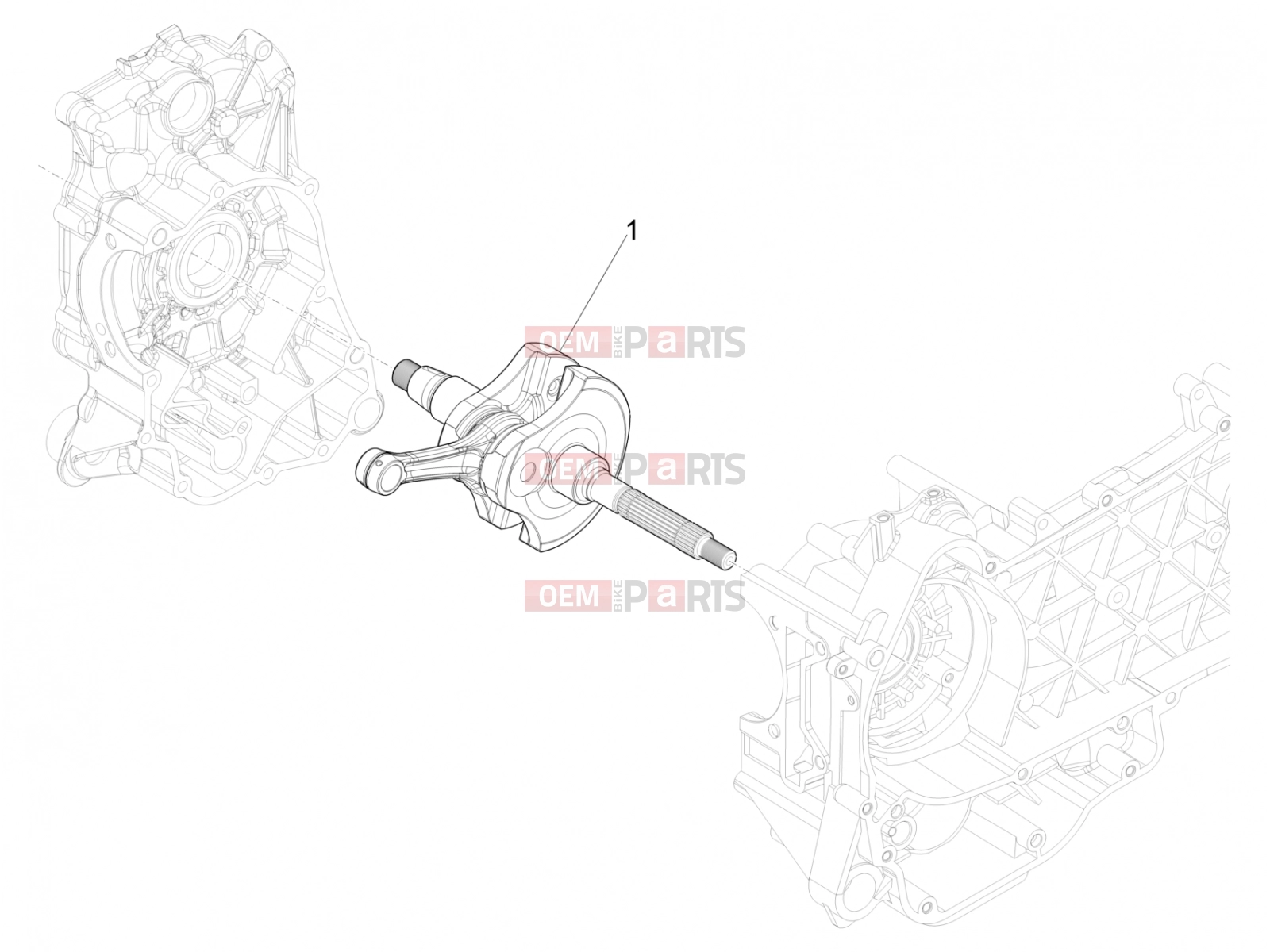 PIAGGIO Beverly 400 Deep Black E5 (EU) Engine » Cranckshaft