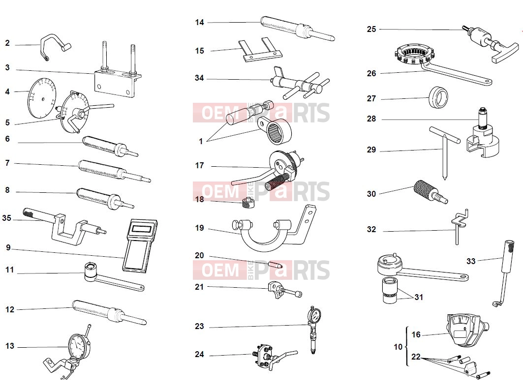 DUCATI 2003 Monster 1000 S WORKSHOP SPECIAL TOOLS 1